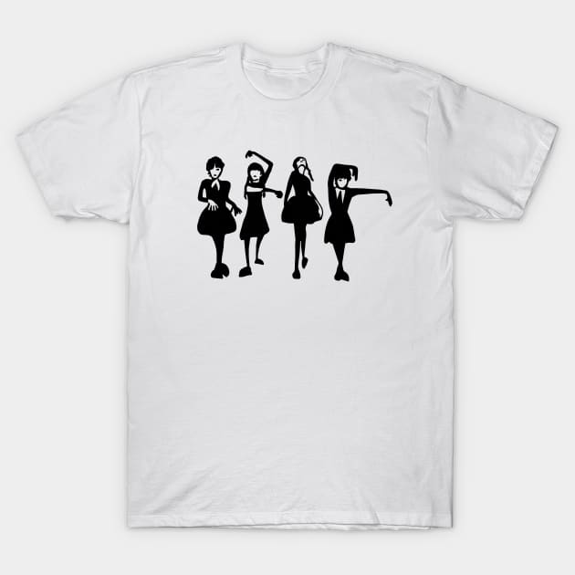 Wednesday's Dance Moves T-Shirt by Slightly Unhinged